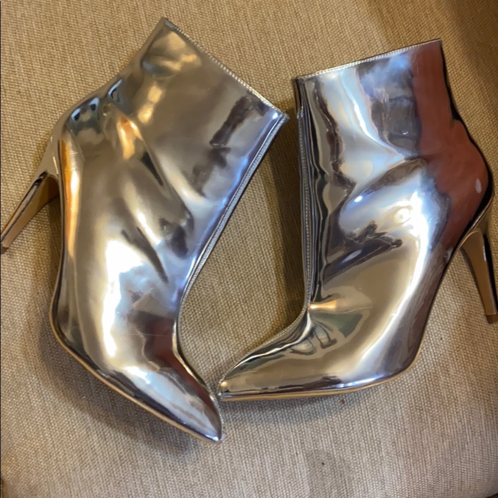 Silver boots
